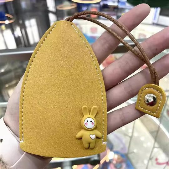 汽车钥匙包创意呆萌可爱抽拉式钥匙扣包可爱女大容量收纳通用