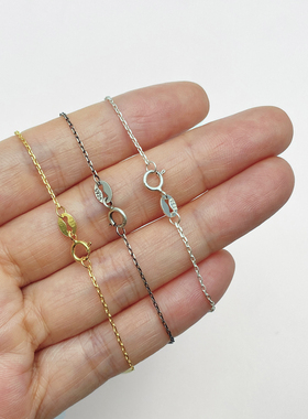 不拘细锁骨链素链短链条