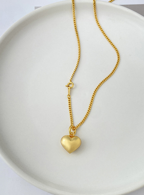 不拘女生爱心小吊坠百搭银饰