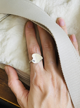 纯银爱心和水滴女生日韩通勤风