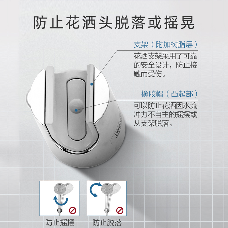 TOTO淋浴花洒喷头多功能式莲蓬头花洒手持TBW01018带软管(05-H)-图1