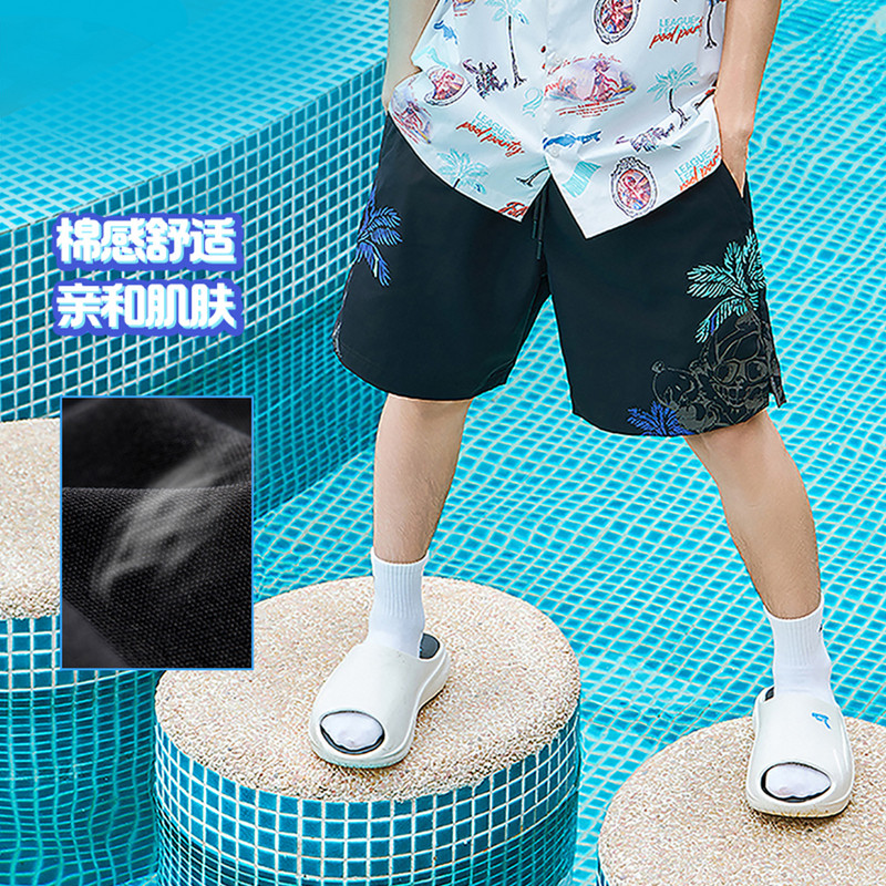 李宁短裤24秋季联名系列男子时尚宽松舒适休闲运动裤AKSU855-B品,淘宝优惠券,粉丝福利购,淘宝优惠卷