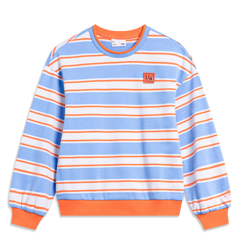 李宁儿童女大童运动潮流系列春秋款宽松套头无帽卫衣YWDT174-B品,淘宝优惠券,粉丝福利购,淘宝优惠卷