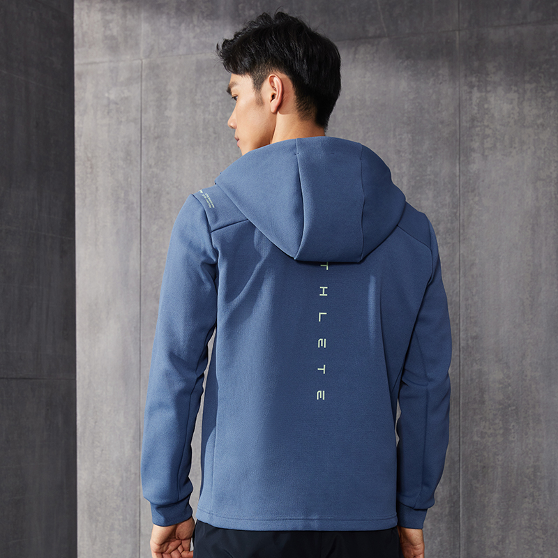 李宁外套男装春季开衫运动服连帽时尚潮流休闲卫衣男AWDS093[B品] - 图3