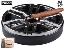 xikar sika cigar ashtray car tire style atmosphere easy to clean 6 groove bits metal material