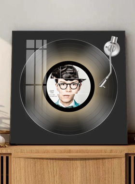 方大同蓝牙音响发光装饰画黑胶唱片客厅挂画音乐专辑卧室床头摆画