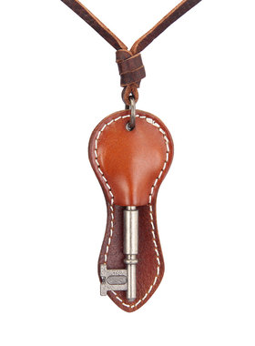 朋克复古项链皮吊坠金属钥匙