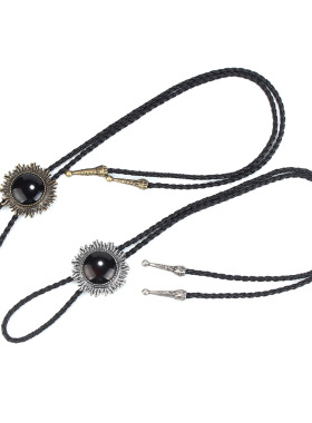 波洛项链编织绳合金太阳衬衣领结