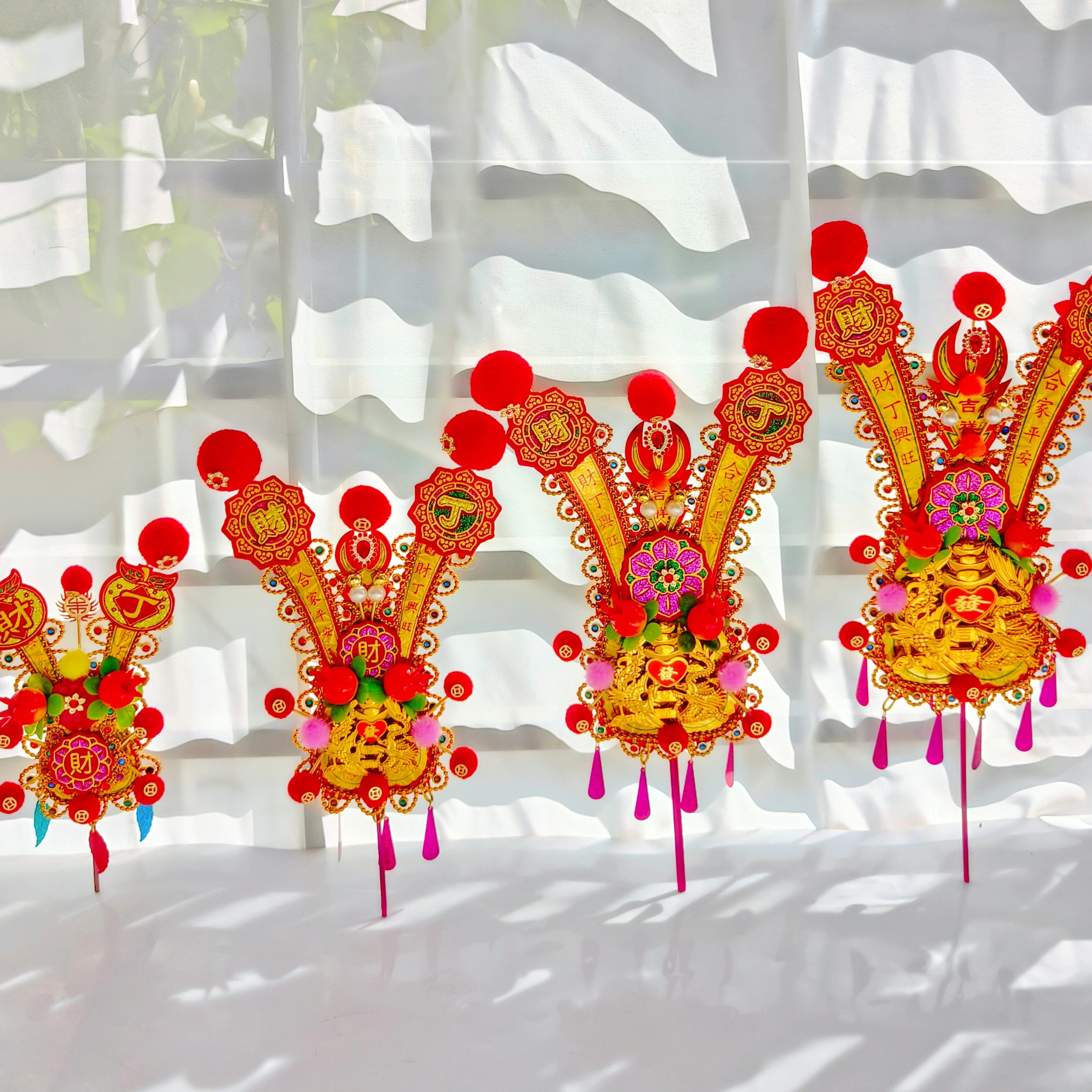 2026新款金花神花插香炉重手工潮汕闽南年尾拜老爷阿娘专用送红绸,淘宝优惠券,粉丝福利购,淘宝优惠卷