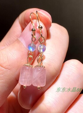 晶桶珠耳坠耳钩耳坠耳环耳饰