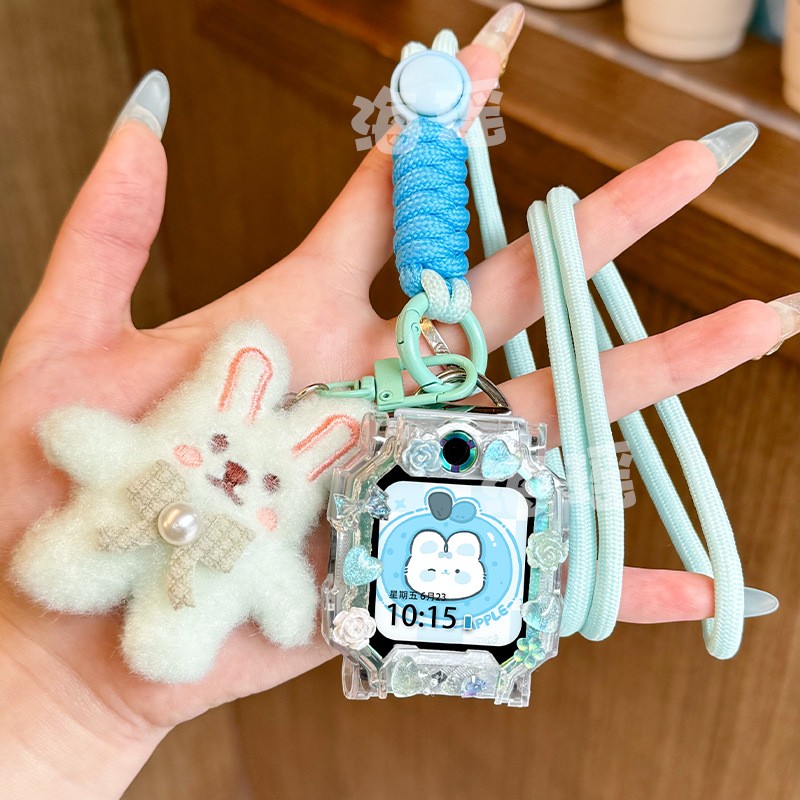 适用小天才电话手表W2127AC表带Z11挂脖套Z10保护壳Z9表链Z8A吊绳 - 图1