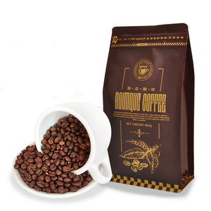 letters云南小粒咖啡豆圆豆公豆454g香醇可代现磨纯黑咖啡粉