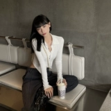 Осенние черные джинсы, штаны, высокая талия, свободный прямой крой