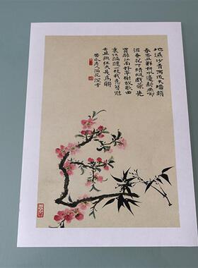 清四僧石涛花卉十帧国画花鸟装饰画宣纸.高清复制临摹画稿