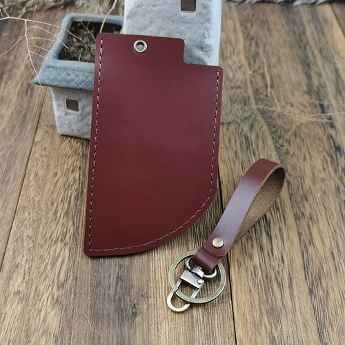 Кожаный картхолдер ручной работы, мультяшный чехол для проездного, индукционный защитный чехол