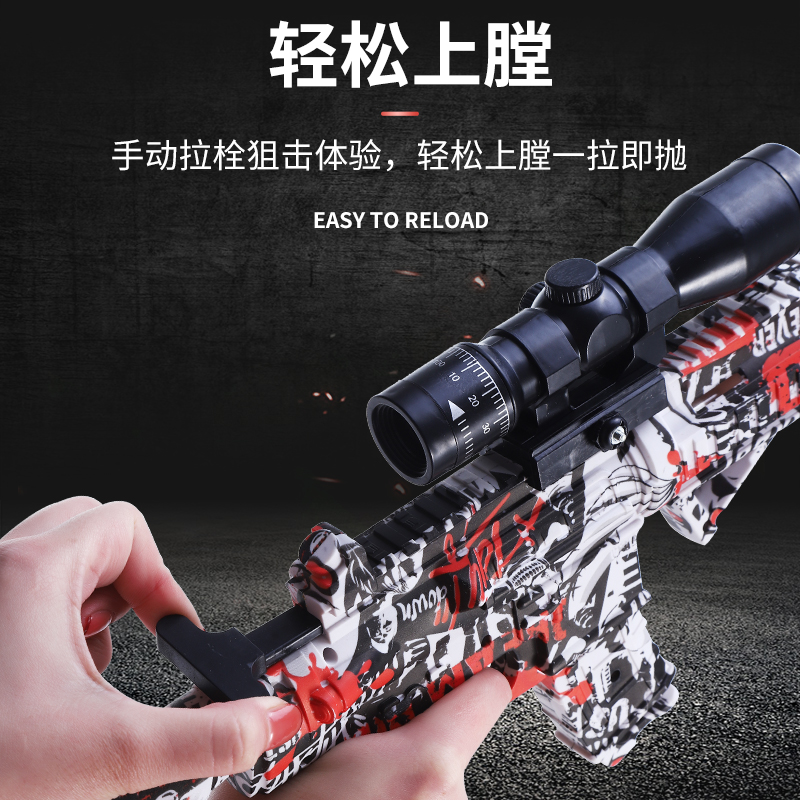 M416玩具枪软弹枪儿童玩具枪小男孩机关枪仿真加特林重机枪狙击 - 图1