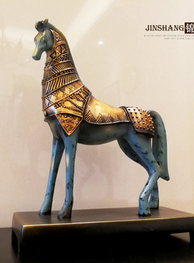 摆设欧式风战马生日礼物工艺品
