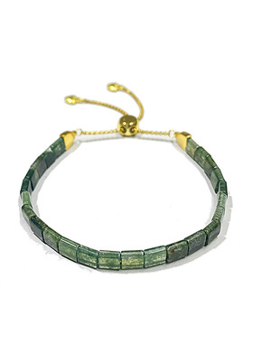 天然水草玛瑙小方块手链苔藓玛瑙