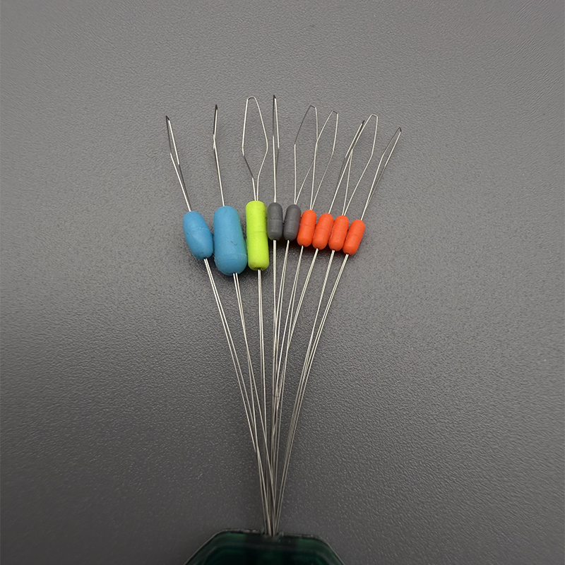 灰橙款小鲫鱼太空豆小小号小鱼硅胶主线太空豆定位挡豆钓鱼小配件 - 图2