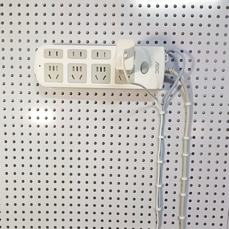 圆孔洞洞板配件数据线电源线走线神器卡扣固定器充电线理线夹,淘宝优惠券,粉丝福利购,淘宝优惠卷