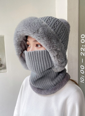东北哈尔滨雪乡防寒帽子女