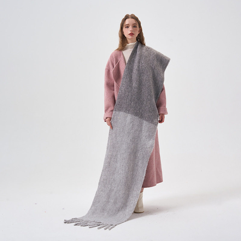 去东北雪乡穿搭防寒装备哈尔滨旅游保暖拍照好看的拼色雪地大围巾,淘宝优惠券,粉丝福利购,淘宝优惠卷