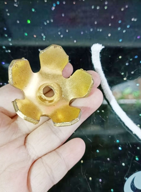 铜合金食用油灯芯架5*2厘米莲花架自制油灯架子煮茶煮咖啡环保油