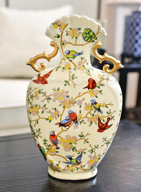 酒柜装饰品摆件复古陶瓷赏瓶