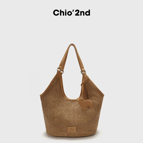 Вместительная и большая сумка через плечо для отдыха, плетеная соломенная барсетка, сумка на одно плечо