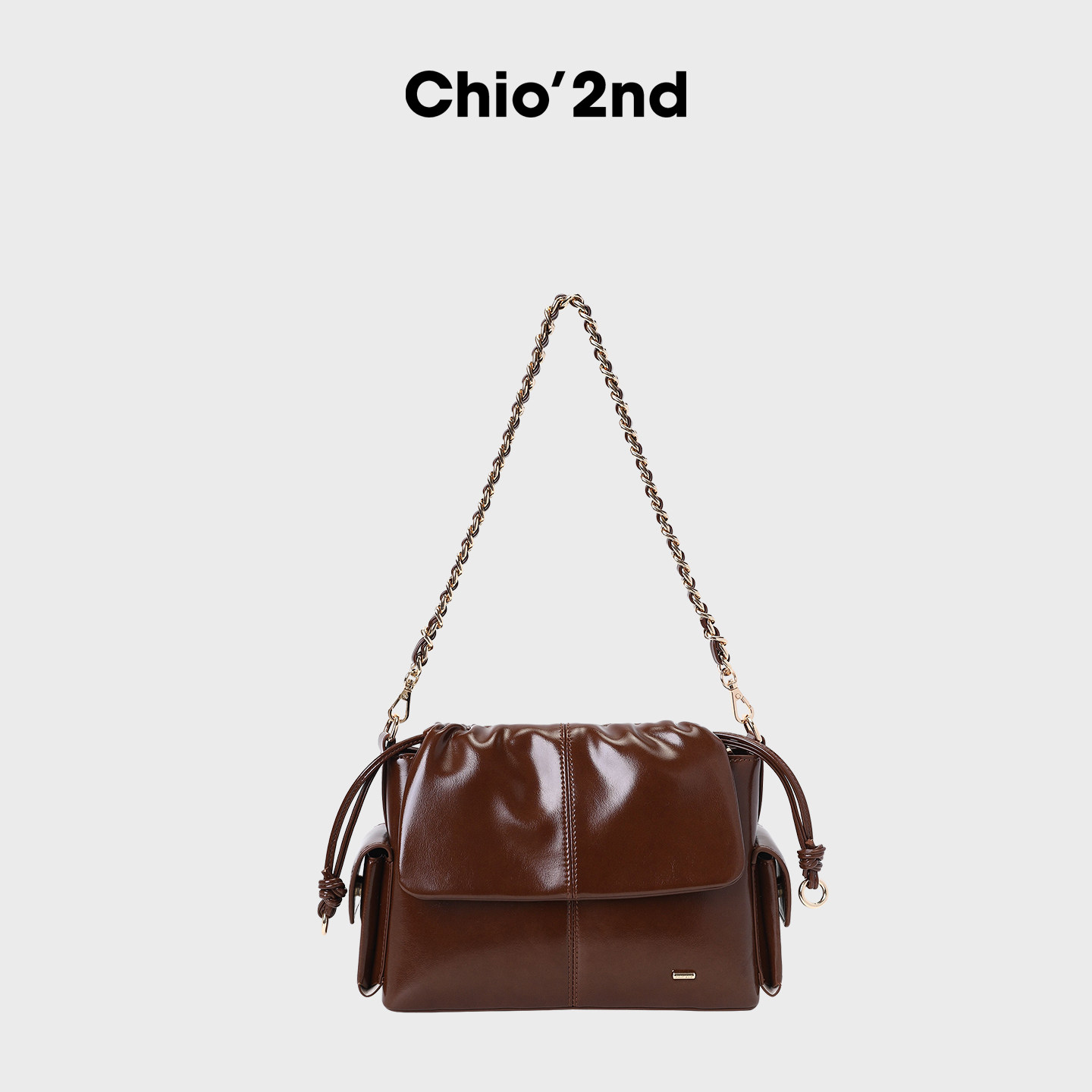 南风Chio2nd 清冬松露单肩包高级小众不撞款包包女亮面质感斜挎包