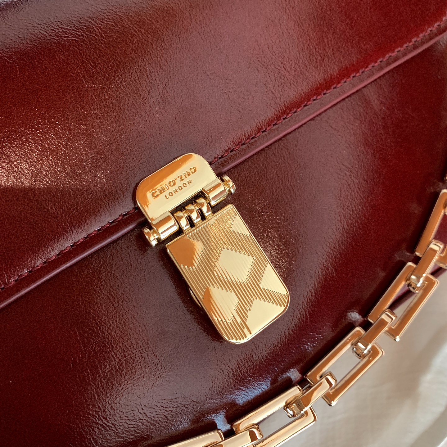 南风Chio2nd 威尼魅影手提包时尚通勤红色包包女单肩腋下包斜挎包