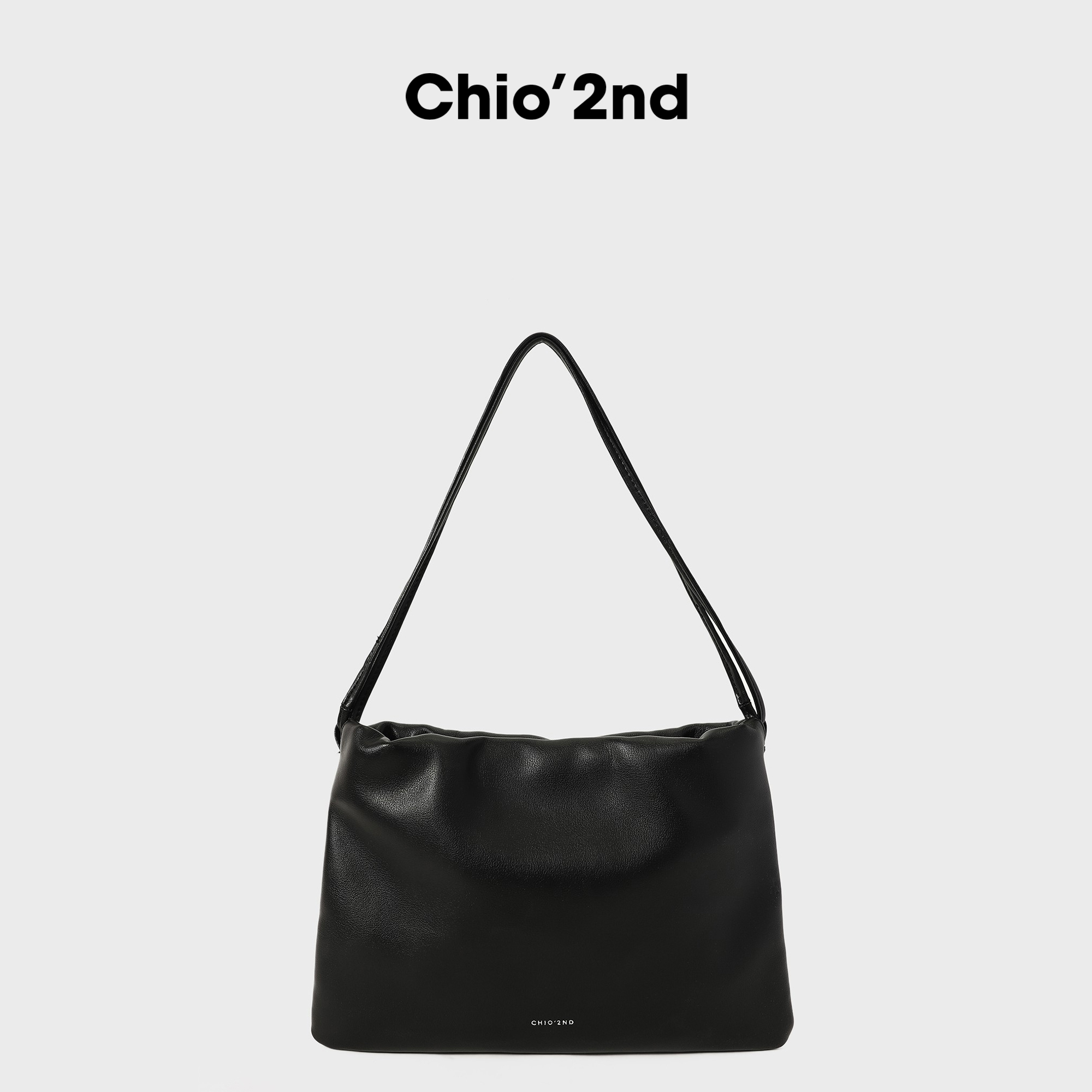 南风Chio2nd 夜幕港口托特包包女2025新款简约小众真皮褶皱单肩包