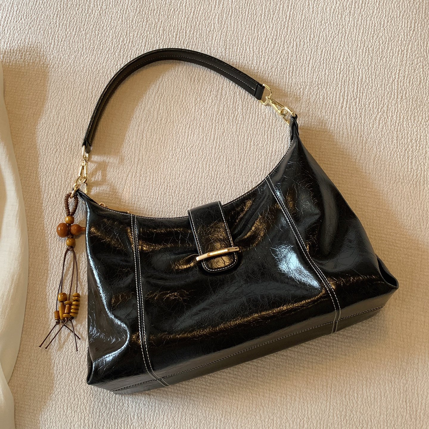 南风Chio2nd 金秋街心托特包通勤大容量包包女2026新款单肩斜挎包,淘宝优惠券,粉丝福利购,淘宝优惠卷