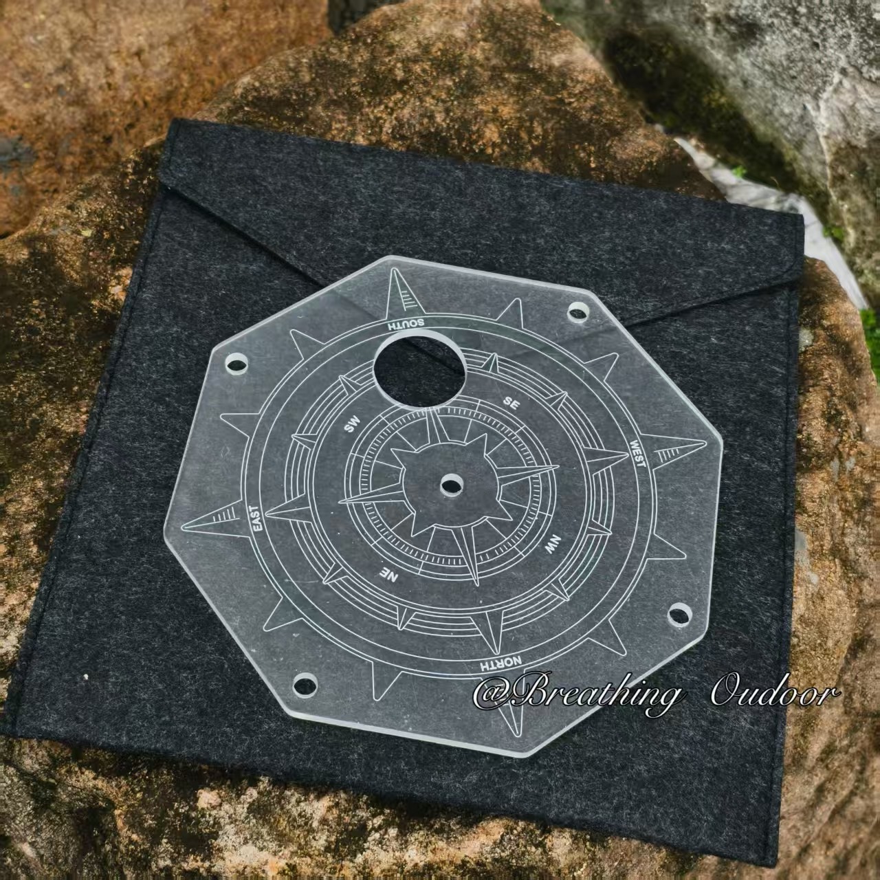 置物架露营氛围户外野营igt亚克力反光八角灯罩指南针高等线二层,淘宝优惠券,粉丝福利购,淘宝优惠卷