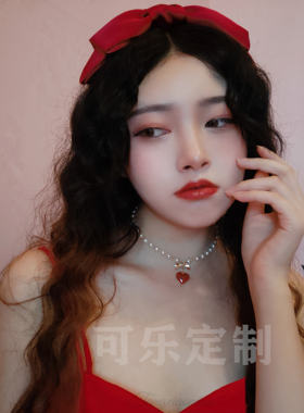原创珍珠项链lolita爱心珍珠项链