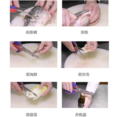 Бытовые ножницы 多功能剪刀厨房剪家用剪刀食物杀鱼烤肉不锈钢强力鸡骨剪刀料理剪 Workpro