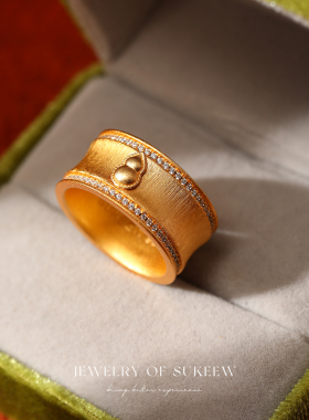 简约宽版葫芦百搭时尚精致戒指