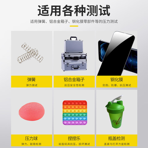HPA支架压力试验机HPB带标尺推拉力计机架手压式弹簧压力测力机台 - 图2