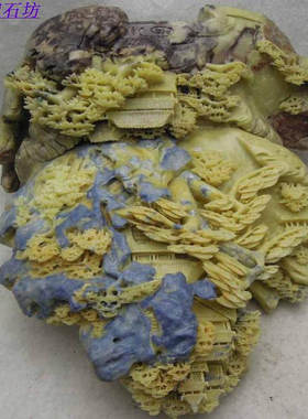原石寿山石昌化石芙蓉巴林石蓝星鸡血原石精品封门蓝青田石雕摆件