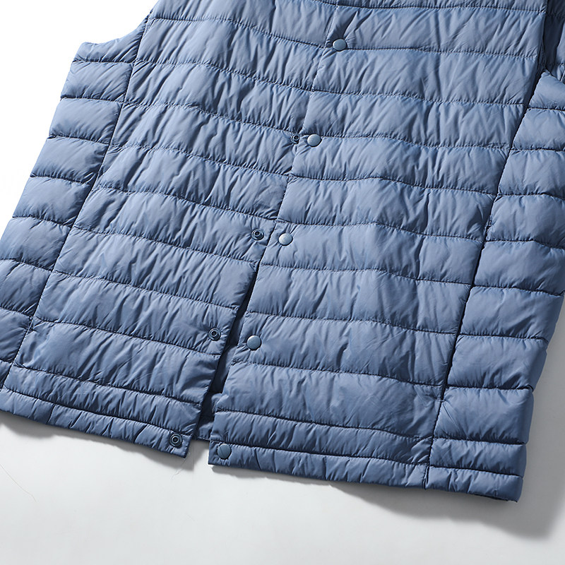 实用！90白鸭绒！可收纳！冬季男士轻盈保暖无领羽绒服背心马甲潮,淘宝优惠券,粉丝福利购,淘宝优惠卷