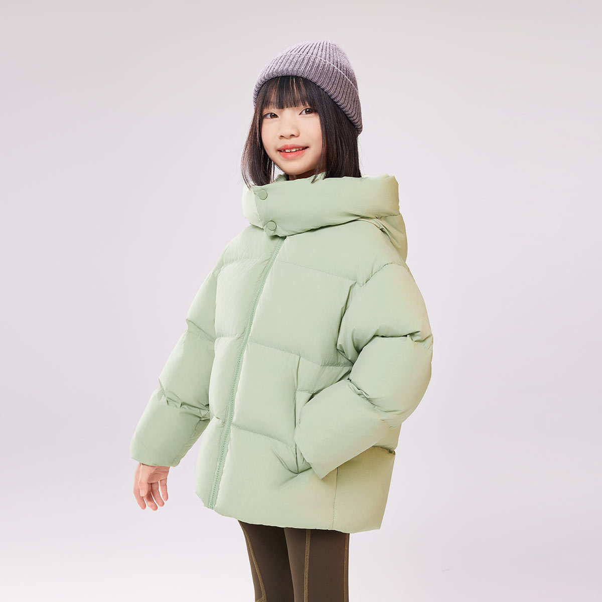 EBAER儿童羽绒服男童连帽羽绒面包服3防保暖女童2024新款加厚外套