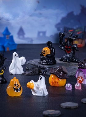 微景观创意死神幽灵万圣节摆件