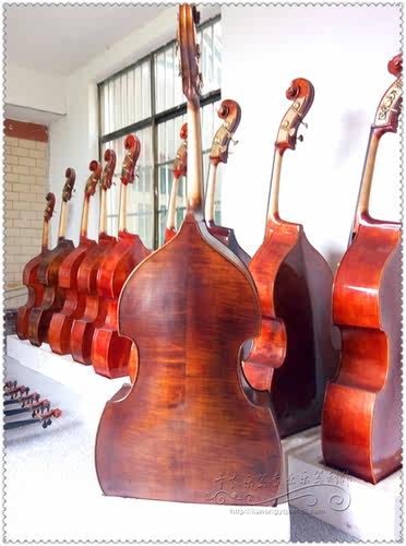手工制作哑光仿古低音倍大提琴、大贝司、考级初学用仿古大贝司 - 图0
