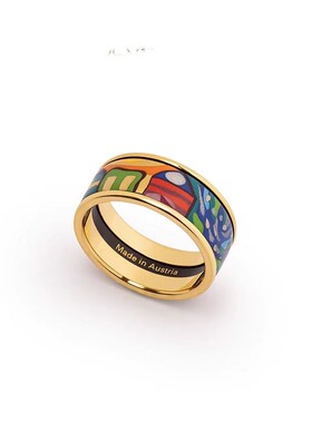 原版现货珐琅彩戒指女小众设计