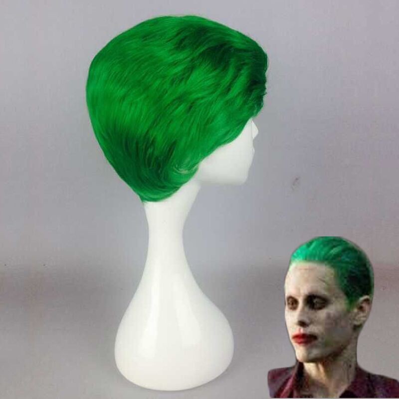 Mcoser 自殺小隊 蝙蝠俠 小丑Joker綠箭俠 cos動漫假髮萬聖節假髮