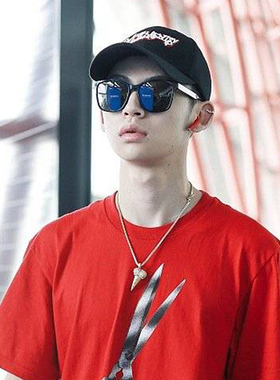 正品代购小鬼王琳凯同款GUCCI古驰墨镜男驾驶太阳镜方形GG0417SK