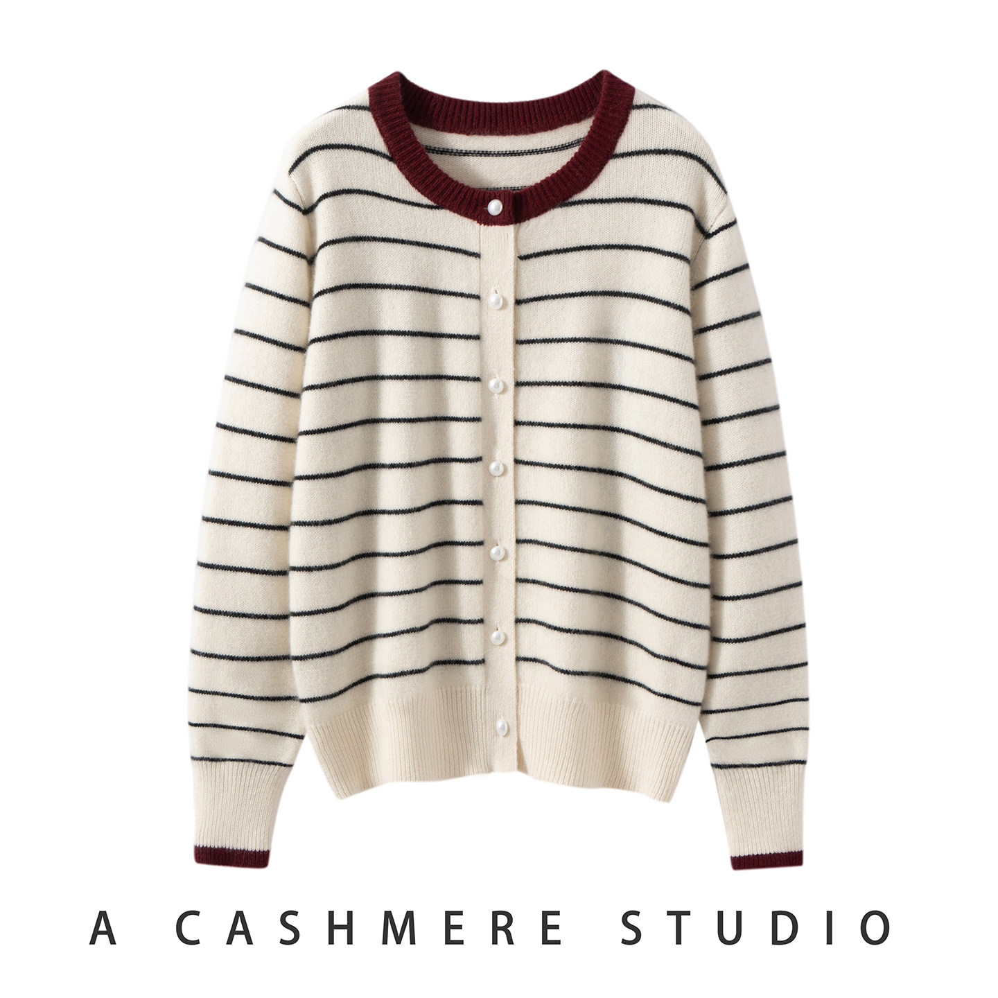 恒源祥2026新款100%纯山羊绒衫圆领针织开衫宽松百搭毛衣外套加厚,淘宝优惠券,粉丝福利购,淘宝优惠卷