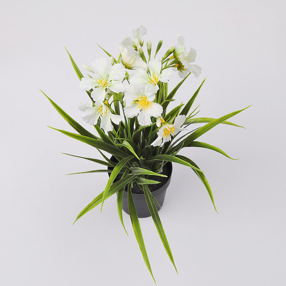 Floral home decorations simulated cherry blossom small potted plants
