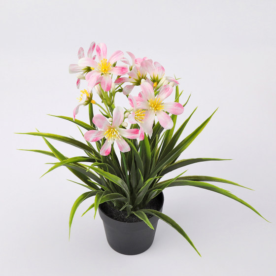 Artificial flowers, artificial flowers, potted orchids, living room table decorations