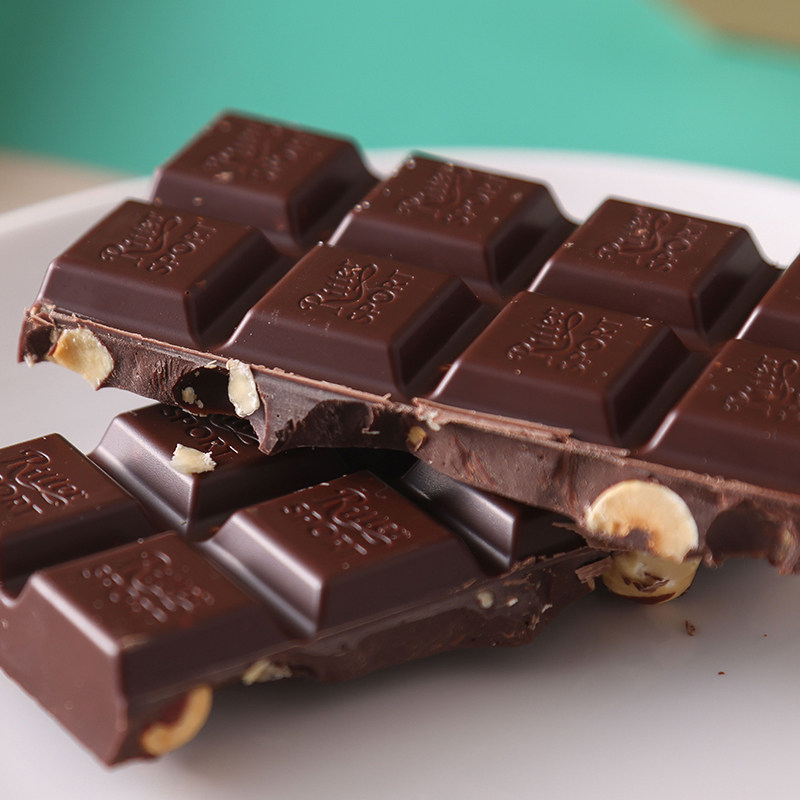 德国进口RitterSport瑞特斯波德牛奶夹心黑巧克力瑞特滋年货零食,淘宝优惠券,粉丝福利购,淘宝优惠卷